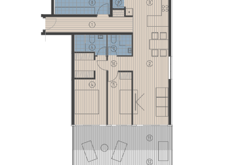 Penthouse S403 s krovnom terasom, Krilo Jesenice