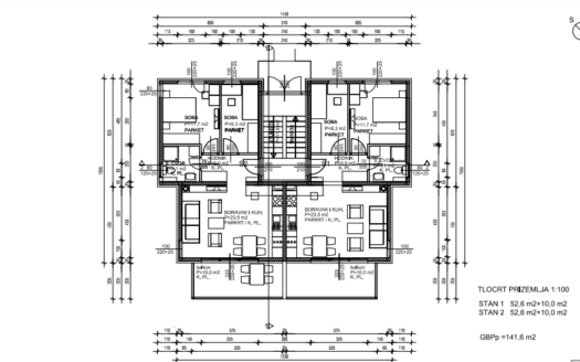 Apartman u novogradnji, prizemlje, pogled na more, Rogoznica