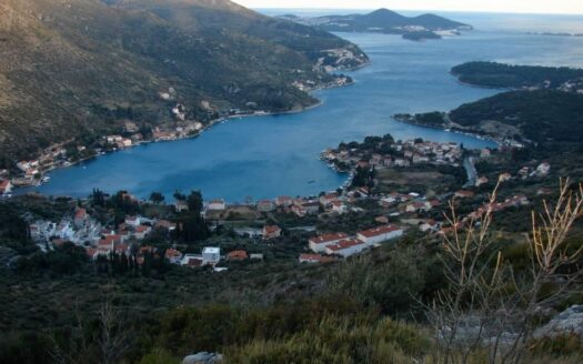 Prekrasna parcela, drugi red od mora, Zaton, Dubrovnik